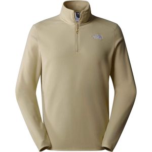 The North Face - Wandel- en bergsportkleding - M 100 Glacier 1/4 Zip Gravel/ voor Heren - Maat S - Beige