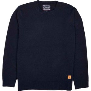 Vissla - Truien - Presley Crew Neck Sweater Dark Naval voor Heren van Gerecycled Polyester - Maat M - Marine blauw
