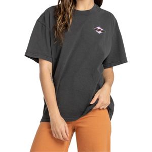 Billabong - Dames t-shirts - Bright Side Tee Off Black voor Dames van Katoen - Maat M - Zwart