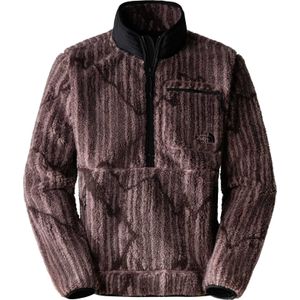 The North Face - Sweatshirts en fleeces - M Extreme Pile Pullover Fawn Grey Engraved Mountain Print voor Heren - Maat S - Paars