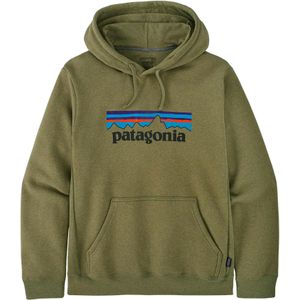 Patagonia - Sweatshirts en fleeces - P-6 Logo Uprisal Hoody Buckhorn Green voor Heren van Gerecycled Polyester - Maat M - Kaki