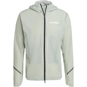 Adidas - Trail / Running kleding - Xperior Light Rain Jacket Silgrn voor Heren - Maat S - Groen