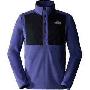 The North Face - Sweatshirts en fleeces - M Homesafe Snap Neck Fleece Pullover Cave Blue/TNF Black voor Heren - Maat M - Blauw