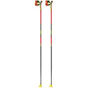 Leki - Langlaufstokken - Prc 750 Bright Red-Neonyellow-Black voor Unisex - Maat 150 cm - Rood