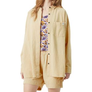 Picture Organic Clothing - Merken - Flaros Shirt Wood Ash voor Dames - Maat S - Beige