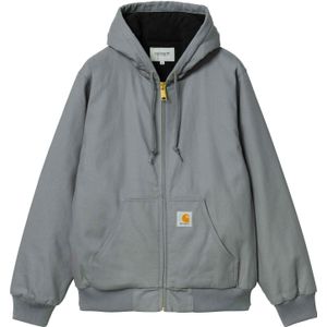 Carhartt - Jassen - Active Jacket Dove Grey Rigid voor Heren van Katoen - Maat S - Grijs