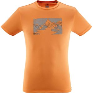 Millet - Wandel- en bergsportkleding - Wanaka Fast Tee-Shirt SS M Maracuja voor Heren - Maat XL - Oranje