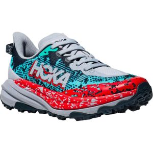 Hoka - Kinder wandelschoenen - Speedgoat 6 Y Y Gull / Stormy Skies voor Unisex - Kindermaat 4 US - Grijs