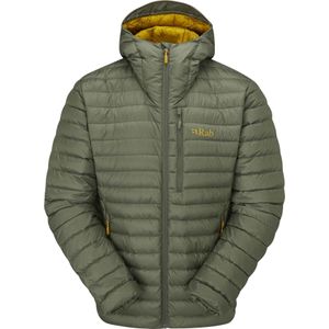 Rab - Toerskikleding - Microlight Alpine Jacket Light Khaki voor Heren - Maat XL - Kaki
