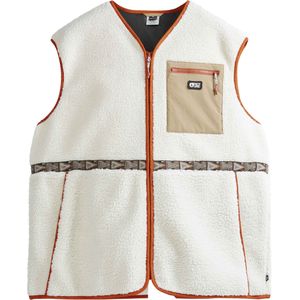 Picture Organic Clothing - Sweatshirts en fleeces - Galiwin Fleece Bodywarmer Tofu voor Heren van Gerecycled Polyester - Maat XL - Beige