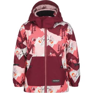 Icepeak - Jena Kd I - Gewatteerde Jas - Rood/Wit/Roze - 18-24 Maanden