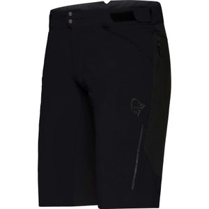 Norrona - Mountainbike kleding - Skibotn Flex1 Shorts M'S Caviar Black voor Heren van Softshell - Maat M - Zwart