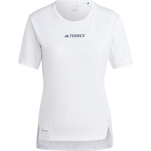 Adidas - Dames wandel- en bergkleding - Multi Tee W White voor Dames - Maat M - Wit