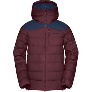 Norrona - Ski jassen - Tamok Down750 Jacket M'S Tawny Port voor Heren van Katoen - Maat L - Rood