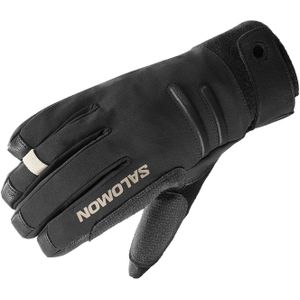 Salomon - Toerskikleding - Mtn Gore-Tex Glove U Deep Black/Deep Black voor Unisex - Maat S - Zwart