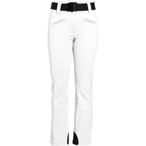 Goldbergh - Dames skibroeken - Brooke Ski Pants White voor Dames van Softshell - Maat 38 HO - Wit