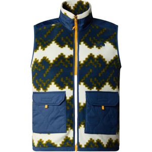 The North Face - Sweatshirts en fleeces - M Royal Arch Bodywarmer Shady Blue Mountan Geo Print voor Heren - Maat M - Blauw