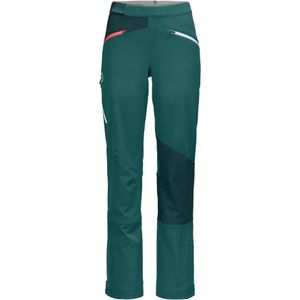 Ortovox - Dames toerskikleding - Col Becchei Pants W Pacific Green voor Dames - Maat M - Blauw