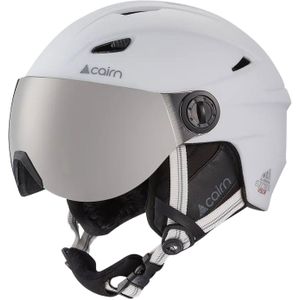 Cairn - Heren skihelmen - Electron Visor Blanc Mat voor Heren - Maat 55-56 cm - Wit