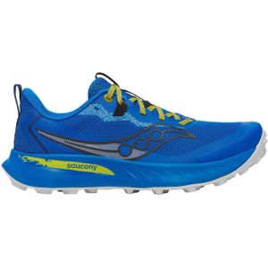 Saucony - Trailschoenen - Peregrine 15 Skydiver/Pickle voor Heren - Maat 44.5 - Blauw