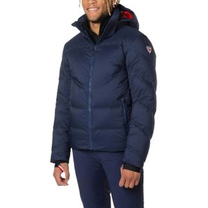 Rossignol - Ski jassen - Legacy Merino Down Jkt Dark Navy voor Heren van Wol - Maat M - Marine blauw