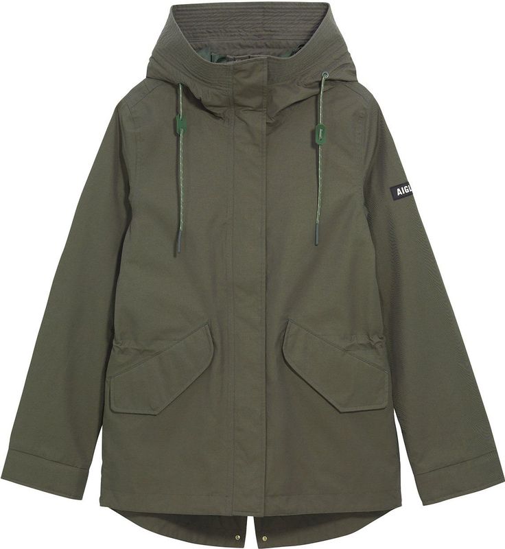 Aigle - Parka MDT Fishtail - Dames - Avocado - Waterdicht
