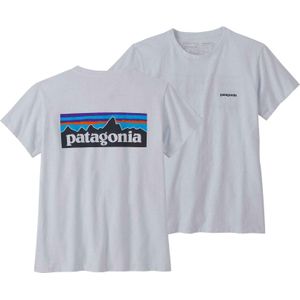 Patagonia - Dames t-shirts - W's P-6 Logo Responsibili-Tee White voor Dames van Katoen - Maat M - Wit