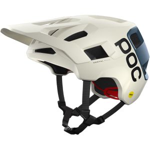 POC - MTB helmen - Kortal Race Mips Selentine Off-White/Calcite Blue Matt voor Unisex - Maat 51-54 cm - Wit