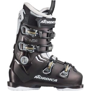 Nordica - Dames skischoenen - The Cruise 75 W Pearle Black/White/Or voor Dames - Maat 24 - Bordeauxrood