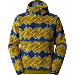 The North Face - Sweatshirts en fleeces - M Campshire Fleece Hoodie Sulphur Moss Mountain Geo Print voor Heren - Maat M - Kaki