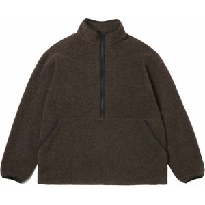 Snow Peak - Recycled Wool Boa Pullover Dark Brown voor Heren van Wol - Maat M - Bruin