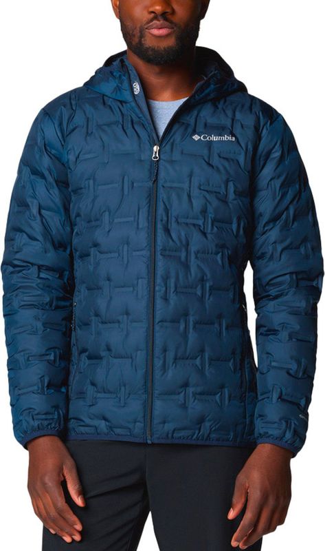 Columbia - Delta Ridge II Down Hooded Jacket - Donsjack - Marine Blauw