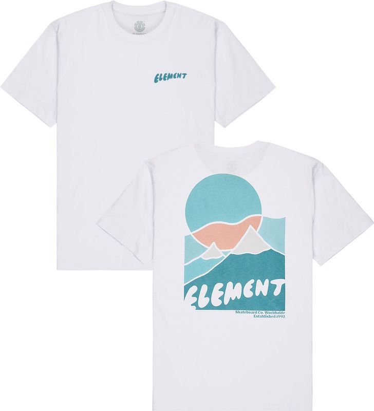 Element - Sunrise SS Tee - T-shirt - Wit - Katoen