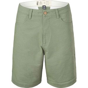 Picture Organic Clothing - Korte broeken - Aldos Shorts Green Spray voor Heren van Katoen - Maat 33 US - Groen
