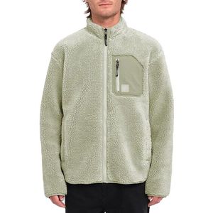 Volcom - Sweatshirts en fleeces - Muzzer Fuzzar Zip Green Tea voor Heren - Maat S - Groen