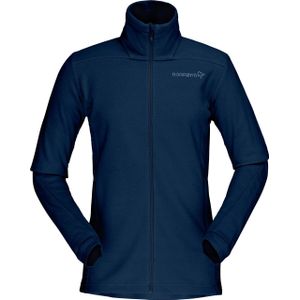 Norrona - Dames fleeces - Falketind Warm1 Jacket W Indigo Night voor Dames - Maat L - Marine blauw
