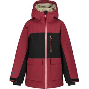 Icepeak - Kinder ski jassen - Lamar Jr Bordeaux voor Unisex - Kindermaat 128 cm - Bordeauxrood