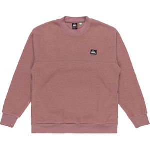 Quiksilver - Sweatshirts en fleeces - Clean Coast Crew Grape Shake voor Heren van Gerecycled Polyester - Maat L - Roze