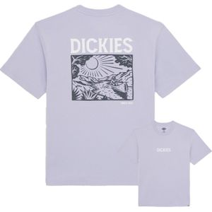 Dickies - T-shirts - Patrick Springs Tee SS Cosmic Sky voor Heren van Katoen - Maat M - Paars