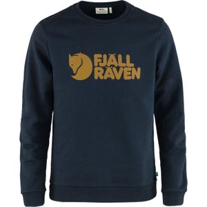 Fjall Raven - Sweatshirts en fleeces - FjÃ¤llrÃ¤ven Logo Sweater M Dark Navy voor Heren van Katoen - Maat L - Marine blauw