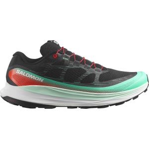 Salomon - Trailschoenen - Ultra Glide 2 Black/Electric Green/Cherry Tomato voor Heren - Maat 10,5 UK - Zwart