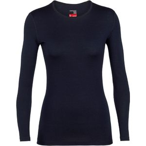 Icebreaker - Dames thermokleding - W Merino 260 Tech LS Crewe Midnight Navy voor Dames van Wol - Maat L - Marine blauw