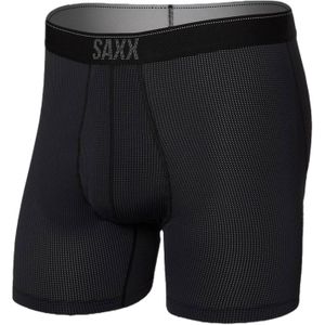 Saxx Underwear - Wandel- en bergsportkleding - Quest Boxer Brief Fly Black II voor Heren - Maat M - Zwart