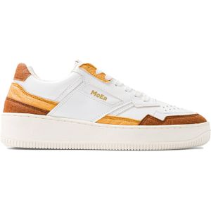 MoEa - Sneakers - MoEa Pineapple Tri-Orange voor Heren - Maat 37 - Wit