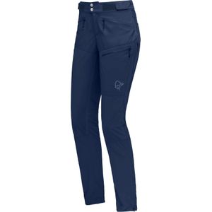 Norrona - Dames wandel- en bergkleding - Femund Flex1 Lightweight Pants W'S Indigo Night Blue voor Dames van Softshell - Maat L - Blauw