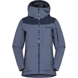 Norrona - Dames ski jassen - Tamok Gore-Tex Jacket W'S Vintage Indigo voor Dames - Maat M - Blauw