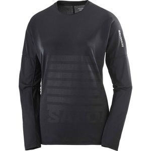Salomon - Sense Aero LS Tee GFX - T-shirt - Zwart