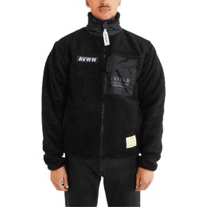 Avnier - Sweatshirts en fleeces - Fleece Jacket Acoustic Black V2 voor Heren van Technische stof - Maat L - Zwart