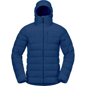 Norrona - Femund Down700 Zip Hood M Indigo Night voor Heren - Maat L - Marine blauw