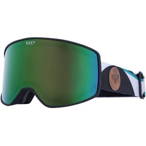 Roxy - Skibrillen - Storm Peak Chic Goggles Big Dots / Clux ML Green S3 voor Unisex - Groen